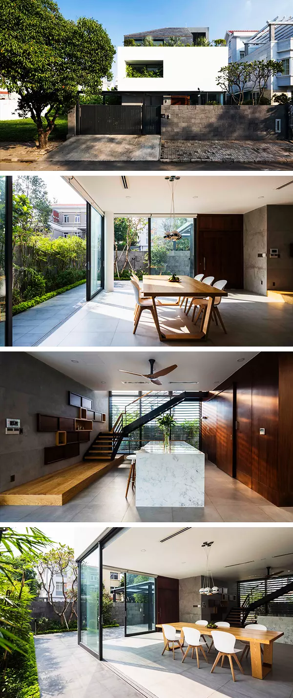 White Cube House por MM ++ Architects en Ciudad Ho Chi Minh, Vietnam